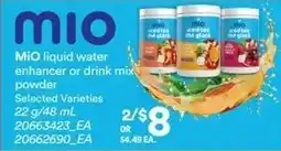 Independent Grocer Mio liquid water enhancer or drink mix powder offer