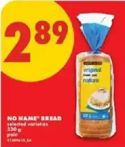 No Frills No Name bread offer