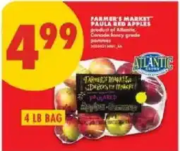No Frills Farmer's Market Paula Red Apples offer