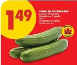 No Frills english cucumbers offer