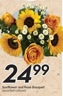 Sobeys Sunflower and Rose Bouquet offer
