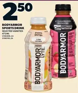 Independent Grocer Bodyarmor sports drink selected varieties offer
