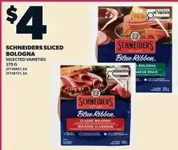 Independent Grocer Schneiders sliced bologna offer