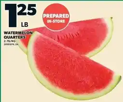 Independent Grocer Watermelon quarters offer