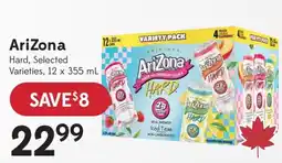 Sobeys Liquor AriZona hard selected varieties offer