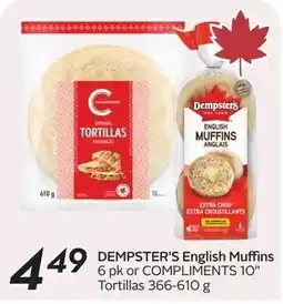 Sobeys Dempster's English Muffins offer