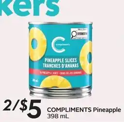 Sobeys Compliments Pineapple Slices offer