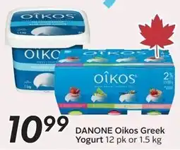 Sobeys Danone Oikos Greek Yogurt offer