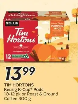 Sobeys Tim Hortons Keurig K-Cup Pods offer