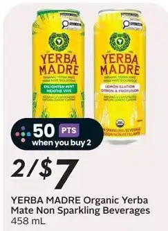Sobeys Yerba madre organic yerba mate non sparkling beverages offer