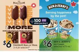 Sobeys Magnum bars or minis offer