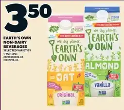 Independent Grocer Earth's Own non-dairy beverages offer