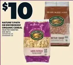 Independent Grocer Nature's Path organic cereal offer