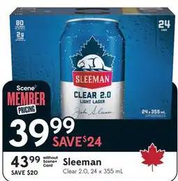 Sobeys Liquor Sleeman Clear 2.0 offer