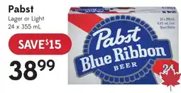 Sobeys Liquor Pabst Blue Ribbon Beer offer