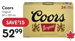 Sobeys Liquor Coors Original offer