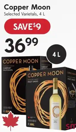 Sobeys Liquor Copper Moon Selected Varietals offer
