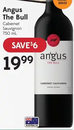 Sobeys Liquor angus the bull cabernet sauvignon offer