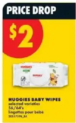 No Frills Huggies baby wipes offer