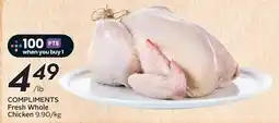 Sobeys Compliments Fresh Whole Chicken offer