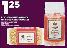 Independent Grocer Rooster instant rice or vermicelli noodles offer