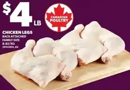 Independent Grocer Canadian Poultry chicken legs back attached offer