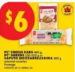 No Frills pc cheese bars offer