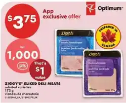 No Frills Ziggy's sliced deli meats offer