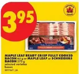 No Frills maple leaf ready crisp fully cooked bacon offer