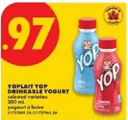 No Frills Yoplait top drinkable yogurt offer