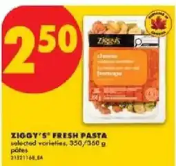 No Frills Ziggy's fresh pasta offer