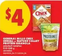 No Frills general mills chex cereal or nature valley protein granola offer