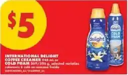 No Frills International delight coffee creamer offer