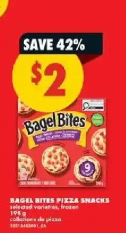 No Frills Bagel Bites pizza snacks offer