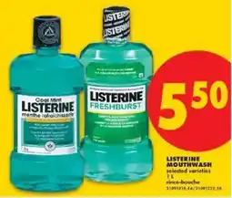 No Frills Listerine mouthwash offer