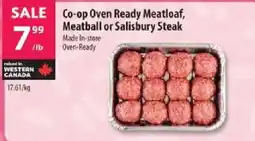 Co-op Co-op Oven Ready Meatloaf, Meatball or Salisbury Steak offer