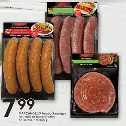Sobeys Marcangelo jumbo sausages offer
