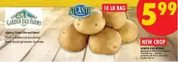 No Frills Garden Isle Farms white potatoes offer
