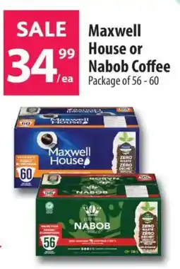 Co-op Maxwell House or Nabob Coffee offer