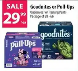 Co-op Goodnites or Pull-Ups Underwear or Training Pants offer