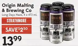 Sobeys Origin Malting & Brewing Co Long Days Haze offer