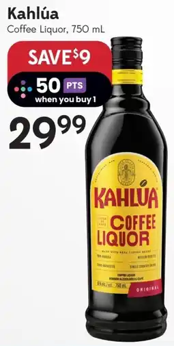 Sobeys Liquor Kahlúa coffee liquor offer