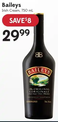 Sobeys Liquor Baileys Irish Cream offer