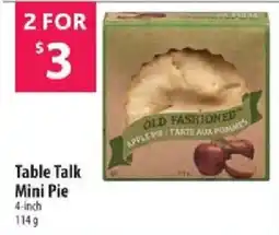 Co-op Table Talk Mini Pie offer