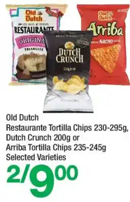 Highland Farms Old Dutch tortilla chips offer