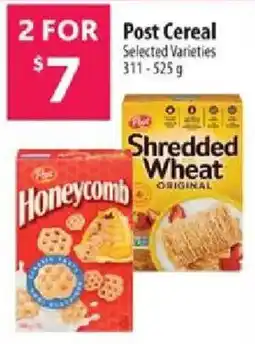 Co-op Post cereal selected varieties offer