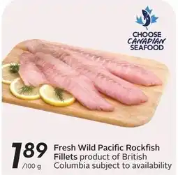 Sobeys Fresh Wild Pacific Rockfish Fillets offer