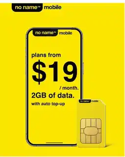 No Frills no name mobile offer