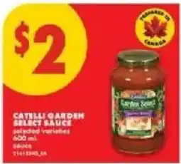 No Frills Catelli garden select sauce offer