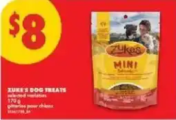 No Frills Zuke's dog treats offer